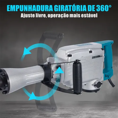 Martelo Demolidor Rompedor Martelete Pesado Hanabi 45j