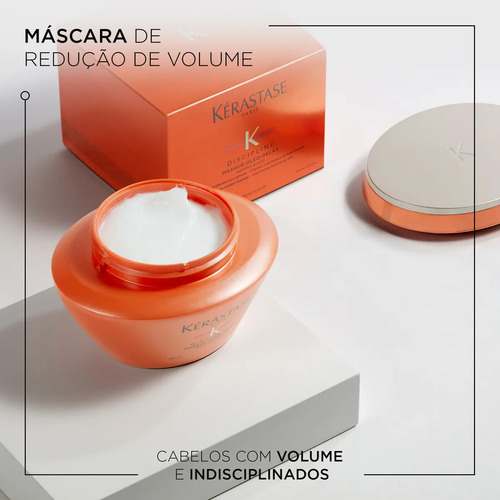 Máscara Capilar de Hidratação Intensa Anti-Frizz com Proteção Térmica até 230ºC para Cabelos Secos e Indisciplinados, Discipline Oléo-Relax, Kérastase 200ml