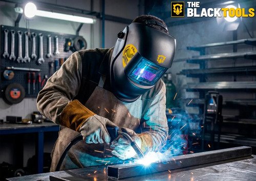Máscara de Solda Auto Escurecimento Profissional Tig Mig Mma Btm1000 The Black Tools
