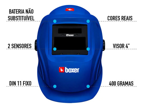 Máscara De Solda Automática Tonalidade 11 - Optiarc70 Boxer