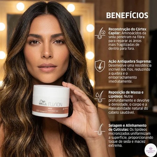 Máscara Fusion Reparação Intensa 150ml Wella