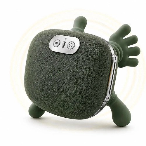 Massageador Maozinha Pescoço Elétrico Com Aquecimento Ombros Lombar Costas Cervical Portátil Recarregável USB-C Massagem Profunda Tedy cc
