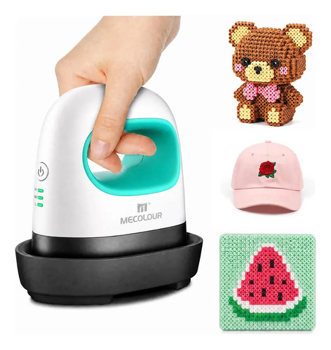 Mecolour easy iron mini prensa termica cor azul