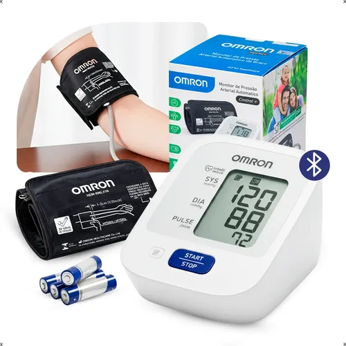 Medidor De Pressão Arterial Digital Omron Hem-7122 C/ Pilhas