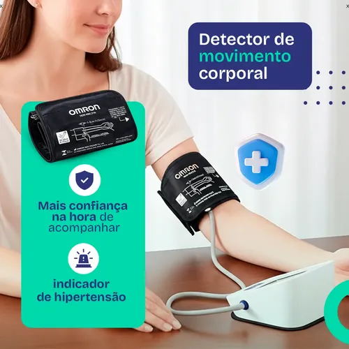 Medidor De Pressão Arterial Digital Omron Hem-7122 C/ Pilhas