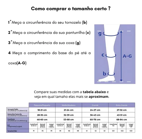 Meia De Compressão 7/8 Coxa Sigvaris Select Confort Premium