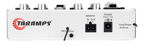 Mesa de Som 3 Canais Player Multicolor T0302 Mixer Taramps T 0302 Equalizador Mp3 Usb Fm Bluetooth 72 Efeitos Rgb Led