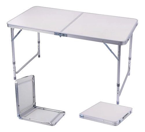 Mesa dobravel vira maleta camping praia 120cm x 60cm retangu
