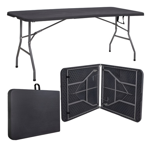 Mesa dobravel vira maleta com alca portatil 180m para campin 1