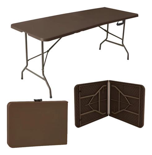 Mesa dobravel vira maleta com alca portatil 180m para campin 1