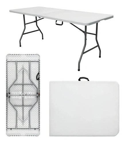 Mesa dobravel vira maleta com alca portatil 180m para campin 1