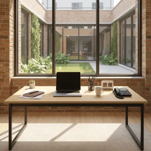 Mesa Escritório Industrial 150x60 Reforçado Ferro Homeoffice