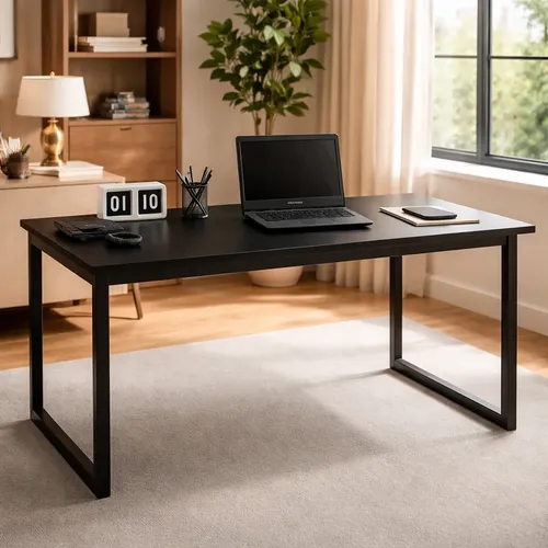 Mesa escritorio industrial reforcado ferro homeoffice 150x60