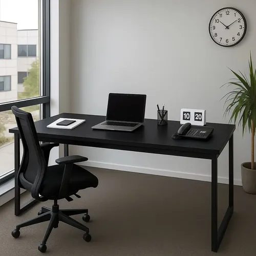 Mesa Escritório Industrial Reforçado Ferro Homeoffice 150x60