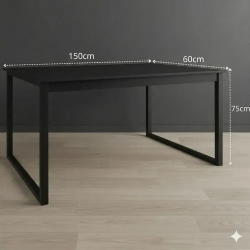 Mesa Escritório Industrial Reforçado Ferro Homeoffice 150x60