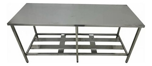 Mesa inox industrial nortinox 190cm x 70cm x 90cm