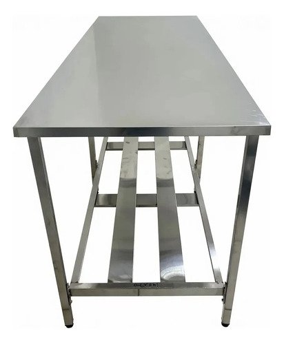Mesa Inox Industrial Nortinox 190cm X 70cm X 90cm