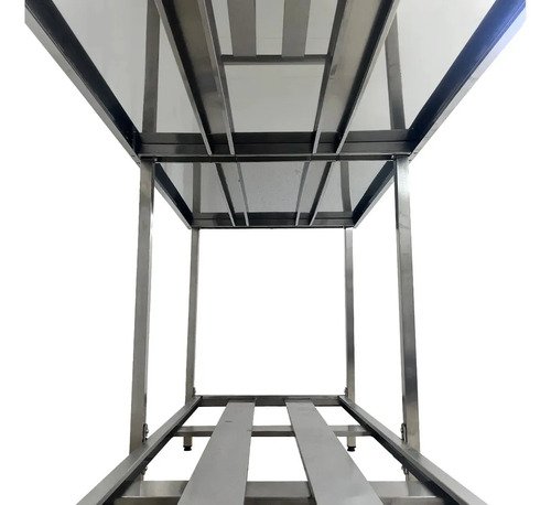 Mesa Inox Industrial Nortinox 190cm X 70cm X 90cm