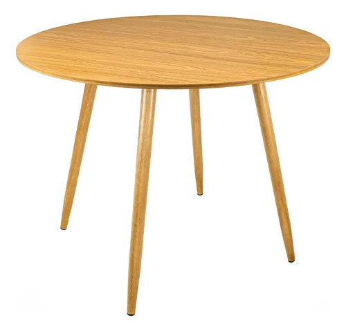 Mesa Redonda 80cm Mdf Sala De Jantar E Cozinha