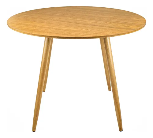 Mesa Redonda 80cm Mdf Sala De Jantar E Cozinha