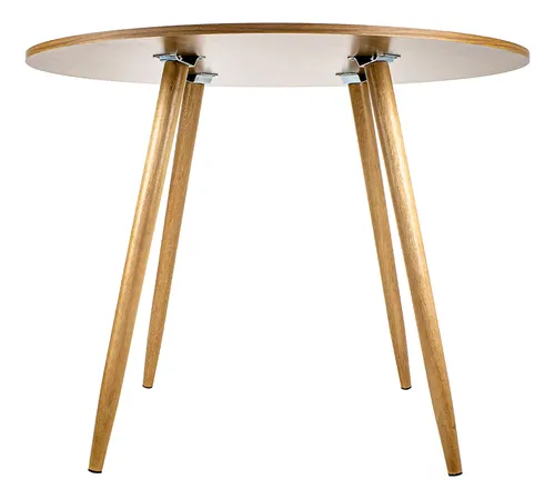 Mesa Redonda 80cm Mdf Sala De Jantar E Cozinha
