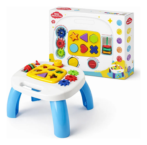 Mesinha didatica infantil educativa interativa bebe kendy