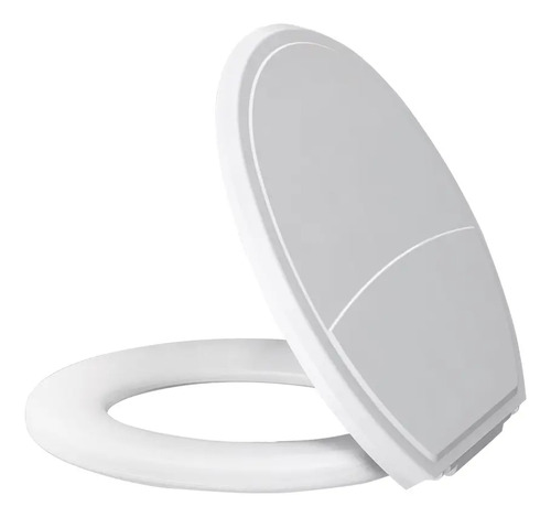 Metasul Assento Sanitário Almofadado Basico Oval Universal Slim Off Cor Branco