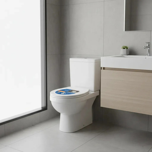 Metasul Assento Sanitário Almofadado Basico Oval Universal Slim Off Cor Branco
