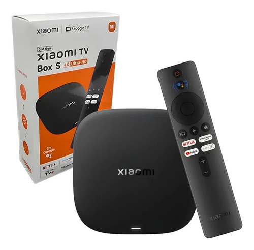 Mi box s tv xiaomi 3a geracao 32gb 4k ultra bivolt preto