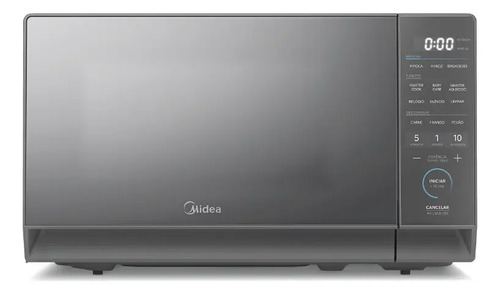 Micro ondas 20l prateado porta espelhada mastercook midea