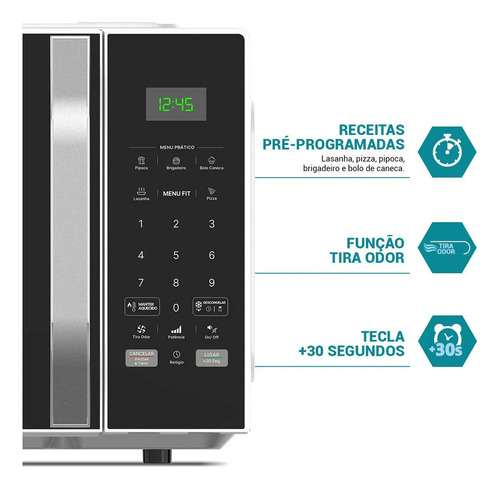 Micro-ondas 25l Philco Função Tira Odor 1100w Pm27