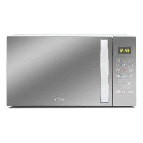 Micro ondas 33l philco espelhadobranco 1400w 127v pmo38e 1