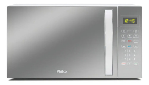 Micro-ondas 33L Philco Espelhado/Branco 1400W 220V PMO38E
