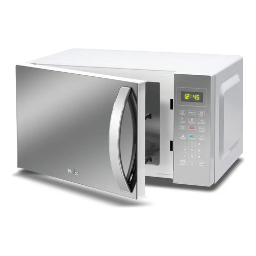 Micro-ondas 33L Philco Espelhado/Branco 1400W 220V PMO38E