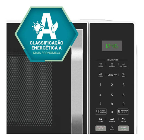 Micro-ondas 33l Philco Teclas Fáceis Limpa Fácil 1400w Pm36 127V