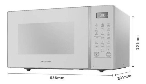 Micro-ondas Brastemp 32L Branco com Menu Gourmet - BMS46AB