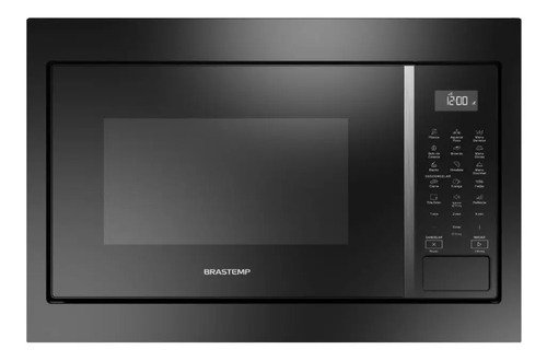 Micro ondas brastemp de embutir 32l preto bm146ae