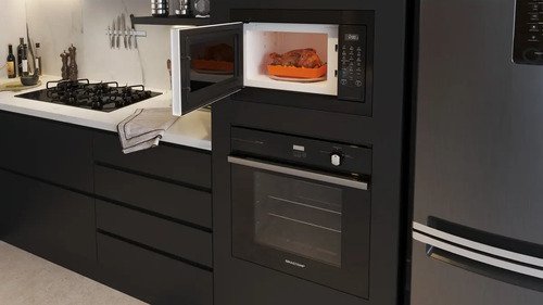 Micro-ondas Brastemp de Embutir 32L Preto - BM146AE