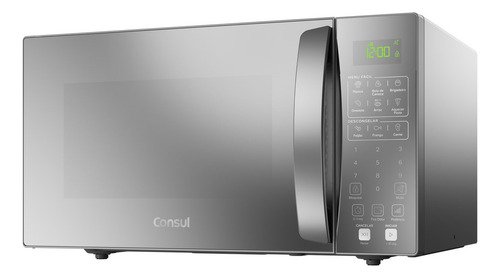 Micro ondas consul 32l prata com menu facil cms46ar 1