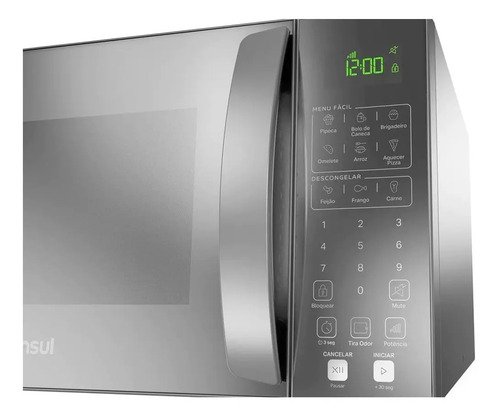 Micro-ondas Consul 32L Prata com Menu Fácil - CMS46AR