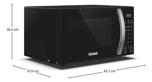 Micro-ondas Consul Preto Cms23aebna 23l Função Marmita