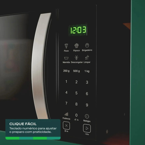 Micro-ondas Consul Preto Cms23aebna 23l Função Marmita