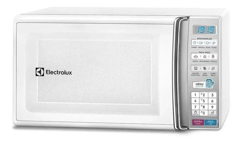 Micro ondas de bancada electrolux branco 27l com 55 receitas