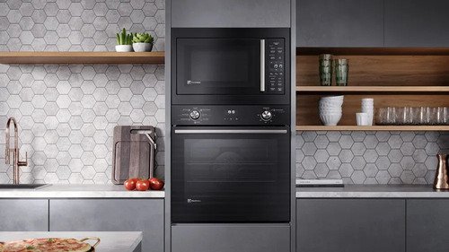Micro-ondas de Embutir Electrolux 34L Preto Experience com Descongelamento Assistido ME3BP
