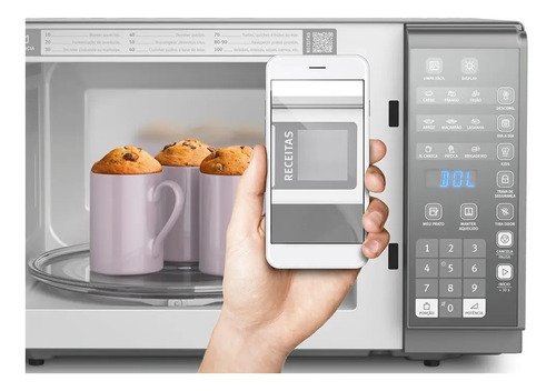 MICRO-ONDAS ELECTROLUX 31L COM PAINEL INTEGRADO EM AÇO INOX ESPEHADO 127V MI41S
