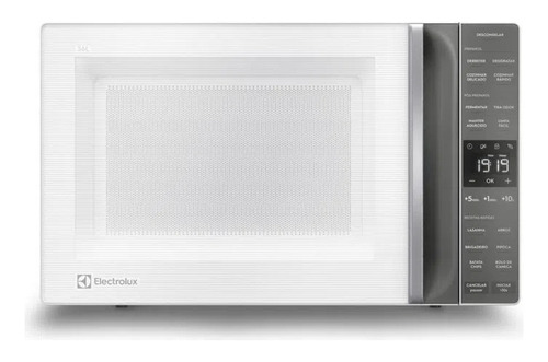 Micro ondas electrolux 36l branco efficient com descongelame