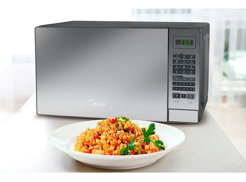 Micro-ondas Midea MRA_2 20L Prata Porta Espelhada