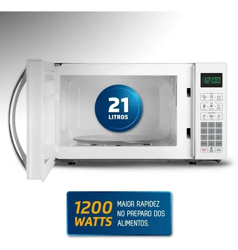Micro-ondas Mo-01-21-w 21 Litros 1200w Branco Mondial