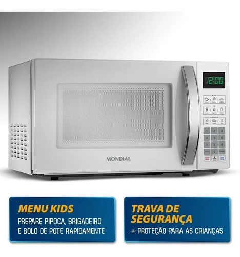 Micro-ondas Mo-01-21-w 21 Litros 1200w Branco Mondial