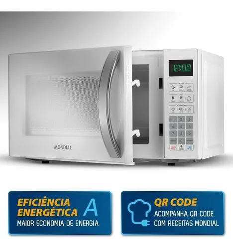 Micro-ondas Mo-01-21-w 21 Litros 1200w Branco Mondial